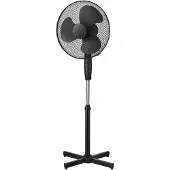 Lentz Standventilator 40cm Leise 45W Oszillierend Lüfter Windmaschine Schwarz