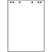 Herlitz Flipchartblock "Recycling", aus 100% Recycling-Papier, blanco, 5 Stück