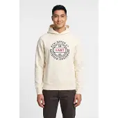 Gant Graphic Hoodie Cream Größe: S | Pullover Outlet | Herren | Weiß