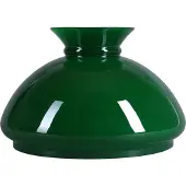 H4L Petroleumglas Ø 234mm Lampenglas Grün Vestaschirm Ersatzglas Leuchtenglas Glaschirm rund