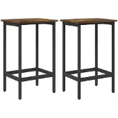 vidaXL Barhocker 2 stk. Raucheiche 40 x 32 x 74 cm Holzwerkstoff