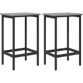 vidaXL Barhocker 2 stk. Sonoma-Grau 40 x 32 x 74 cm Holzwerkstoff