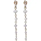 Alisia - Long gold-plated earrings with mother-of-pearl AL3705.01.000