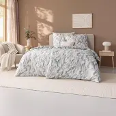 Estella Mako Interlock Jersey Bettwäsche Rena stein 155x220 cm + 80x80 cm