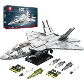 ReoBrix F-22 Kampfjet Baukästen für Erwachsene, Militär Raptor Modell 33020