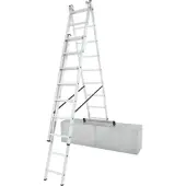 Krause Corda Vielzweck-Leiter 3x9 Sprossen mit Treppenversion - 033390