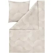 Estella Mako Interlock Jersey Bettwäsche Dora natur 155x220 cm + 80x80 cm
