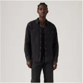 Levi's für Herren. 85744-0127 Schwarzes Barstow-Westernhemd (XL), Lässig, Baumwolle, Langarm