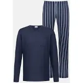 Mey Anzug lang Serie Seriously Stripes Yacht Blue | Größe L