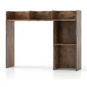 Costway Schreibtischregal 94 x 25 x 74 cm Rustikales Braun