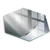 Wallfluent GLASPLATTE 40 cm Metall Muster Abstraktion