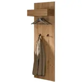 Inn.Furn GARDEROBENPANEEL Artisan Eiche, Wandgarderobe 50 x 160 cm
