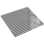 Tulup GLASPLATTE 60x52 cm Zickzack