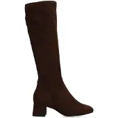 Manfield Dunkelbraune Stretch-Stiefel | Größe 42