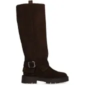 No Stress Dunkelbraune Veloursleder-Stiefel | Größe 36