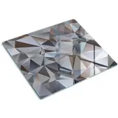 Tulup GLASPLATTE 60x52 cm Abstrakte Dreiecke