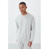Tommy Life Herren Baumwoll-Polyester Fleece Sweatshirt und Hose Set