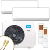 Midea Multisplit Klimaanlage | BreezelessE | 2,7 kW + 3,5 kW | Quick-Connect