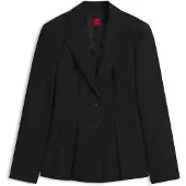 HUGO Regular-Fit Blazer mit plissiertem Schößchensaum Grösse 36