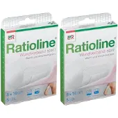 Ratioline Wundverband 10x8 cm steril 2x 2x5 St Verband