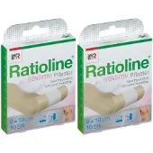 Ratioline sensitive Wundschnellverband 8 cmx1 m 2x 2x1 St Pflaster