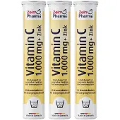 ZeinPharma Vitamin C 1000 mg+Zink Brausetabletten 3x 3x20 St