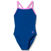 Speedo - Women's Female Solid Turnback - Badeanzug Gr 46 blau
