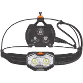 Petzl - Wiederaufladbare Stirnlampe zum Laufen - Nao LT Orange - schwarz