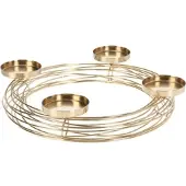 POSIWIO Kerzenhalter in Kranzform Ø35cm - gold