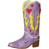 Giftcompany Mignon Vase Cowboystiefel lila 15cm