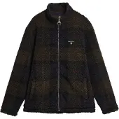 Barbour Fleecejacke aus Tartan, Braun L