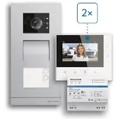 Busch-Jaeger 83-2FHB/SET Zweifamilienhaus-Set Video Basic, Welcome 2-Draht, Aufputz 2CKA008300A1461 832FHBSET