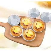 Markenlos Wiederverwendbare Aluminium-Tarteformen für Obsttartes in Silber
