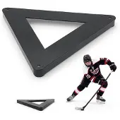 Vevor Dreieckiger Hockey-Passer Rebounder für Pass- und Stockhandling-Übung, Hockey-Passhilfe mit Mehreren Winkeln, Tragbares Trainingsgerät für Eis und Off-Ice, Puckkontrolle und Schusstechnik