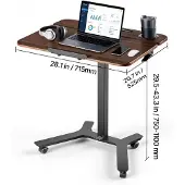 Vevor Höhenverstellbarer Schreibtisch Computertisch 715x525x(750x1100)mm