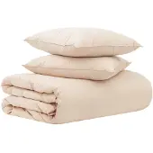vidaXL Bettwäsche-Set 2 stk. 260 x 220 cm Für alle Jahreszeiten Beige