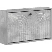 vidaXL Wandmontierter Schuhschrank ALKMAAR 71 x 17 x 43 cm Betongrau