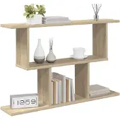 vidaXL Wandregal Sonoma-Eiche 80 x 15 x 50,5 cm Holzwerkstoff