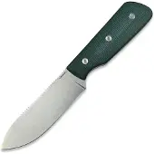 Straight Line Bigger Digger - Stonewashed - Green Canvas Micarta Messer