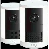 Ring Spotlight Kamera 2. Generation Stecker Weiß Doppelpack