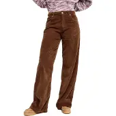 Roxy - Pantalon en velours côtelé - Surf Crush Cord Pant Chestnut für Damen aus Baumwolle - Größe S - Braun