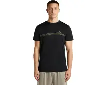 Icebreaker M Mer 150 Tech Lite Short Sleeve Tee Range Stripes black (IB001) XXL