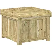 vidaXL Garten-Kissenbox aus Imprägniertes Kiefernholz 58,5 x 60 x 47 cm