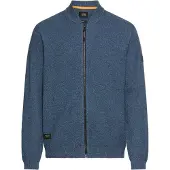 Camel active Strickjacke mit Bomberkragen in Tintenblau | Gr.: XL