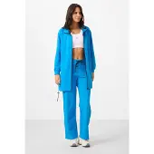 Tommy Life Damen Sweatshirt aus Baumwollmischung und weite Hose Set