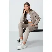 Tommy Life Damen Kapuzen Sweatshirt mit Reißverschluss und Hose Set