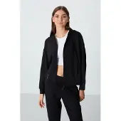 Tommy Life Damen Kapuzen-Zip-Sweatshirt- und Hosen-Set