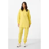 Tommy Life Oversized Fleece-Trainingsanzug mit Sweatshirt und Hose