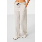 Tommy Life Damen Baumwollmischung Sweatshirt und Weite-Hosen Set