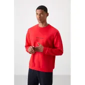 Tommy Life Bedrucktes Fleece-Sweatshirt- und Hosen-Set